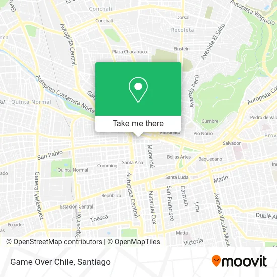 Game Over Chile map