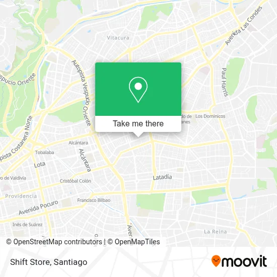 Shift Store map