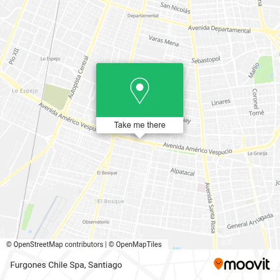 Furgones Chile Spa map