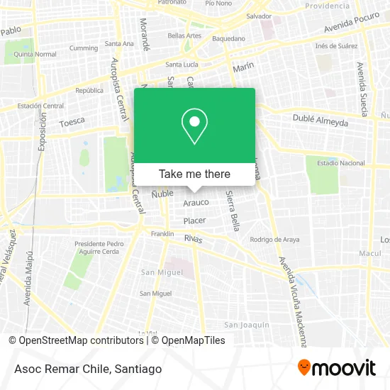 Asoc Remar Chile map
