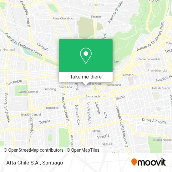 Atta Chile S.A. map