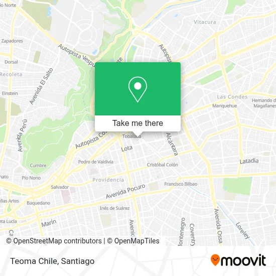 Teoma Chile map