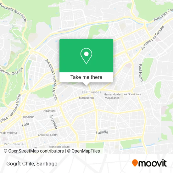 Gogift Chile map