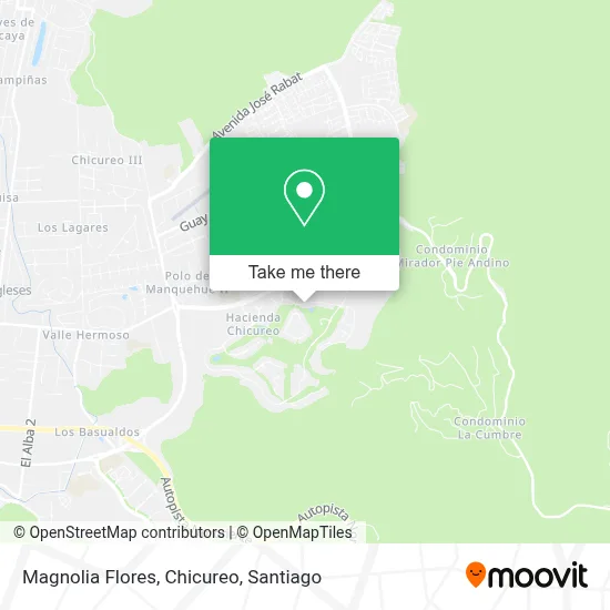 Magnolia Flores, Chicureo map