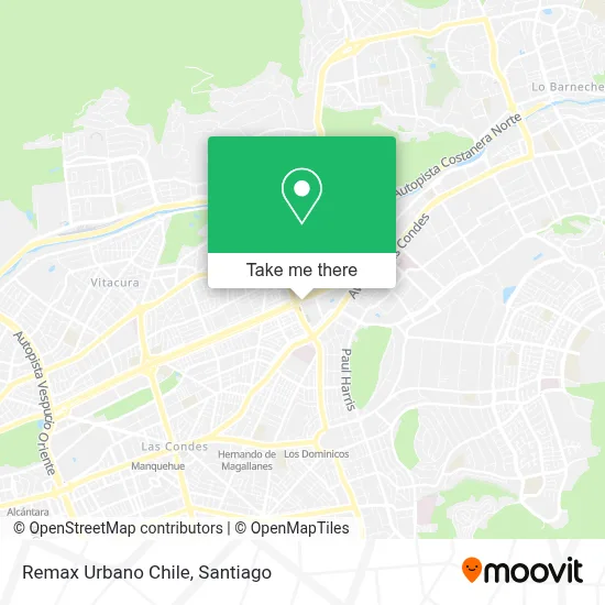 Remax Urbano Chile map