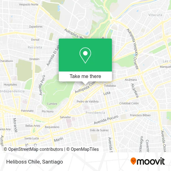 Heliboss Chile map