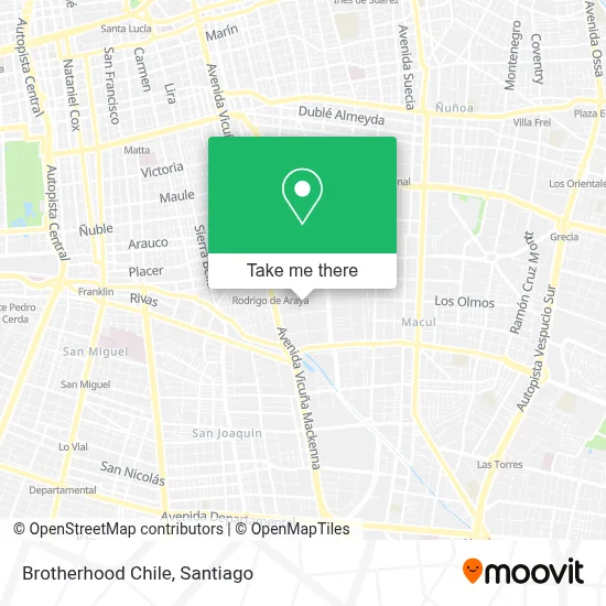 Brotherhood Chile map