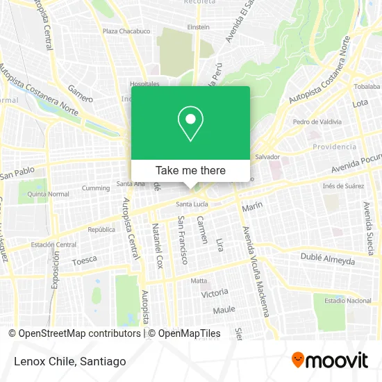 Lenox Chile map