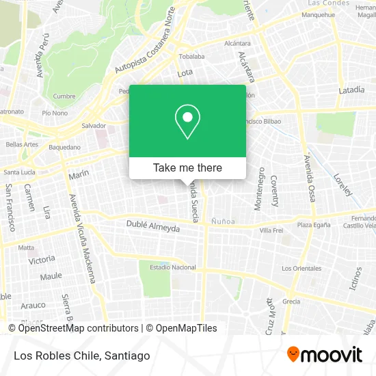 Los Robles Chile map