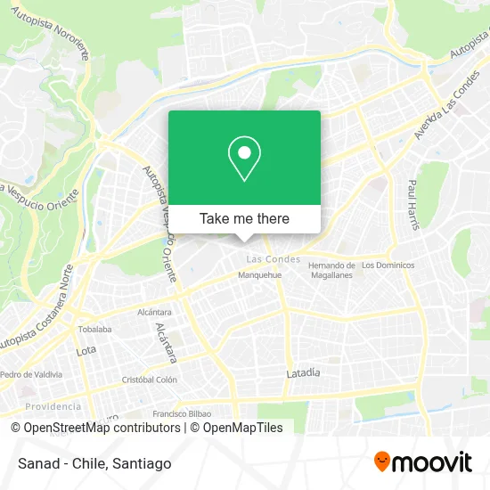Sanad - Chile map