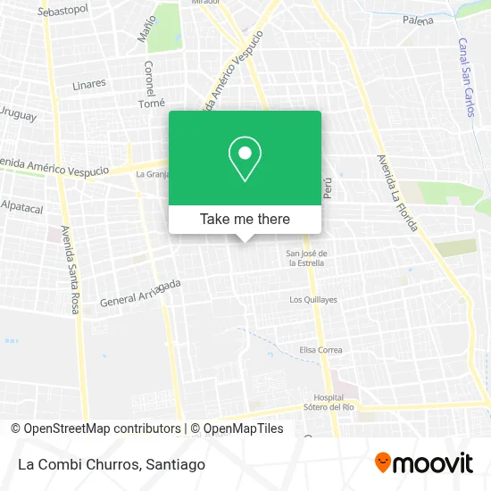 La Combi Churros map