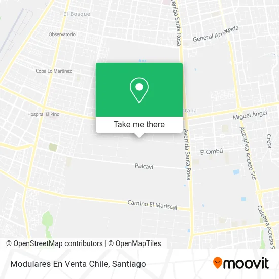 Modulares En Venta Chile map