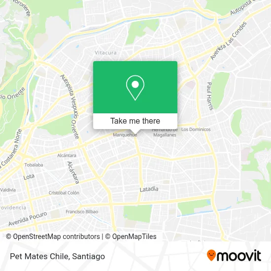 Pet Mates Chile map