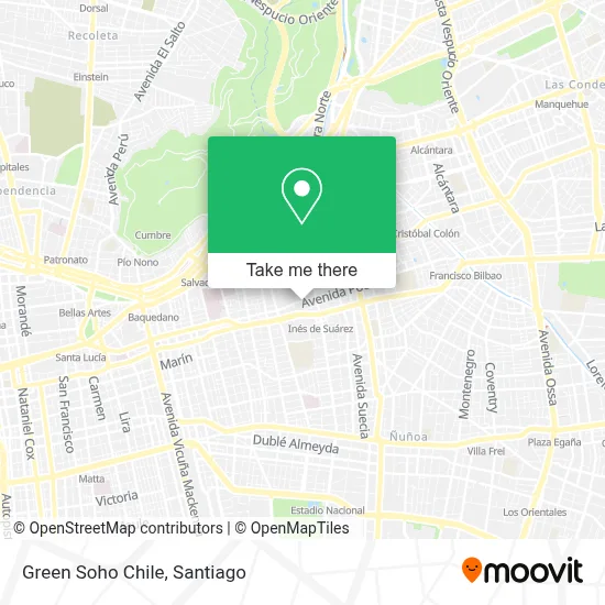 Green Soho Chile map