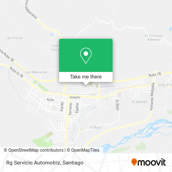 Rg Servicio Automotriz map