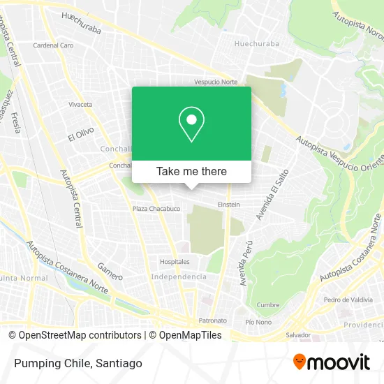 Pumping Chile map