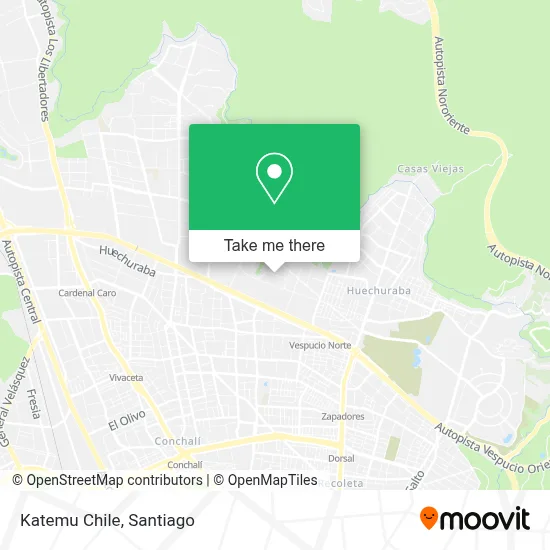 Katemu Chile map