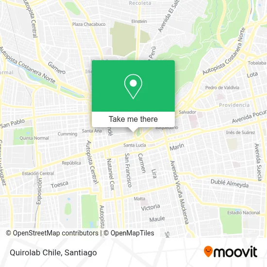 Quirolab Chile map