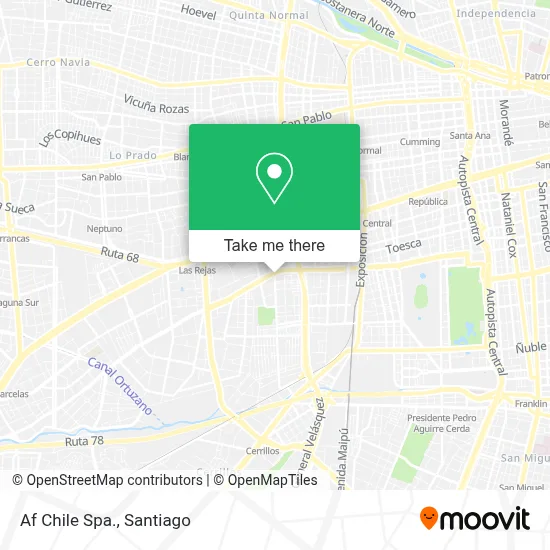Af Chile Spa. map