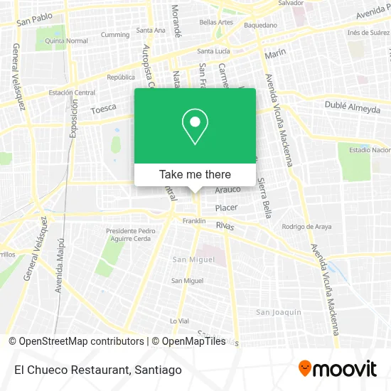 El Chueco Restaurant map