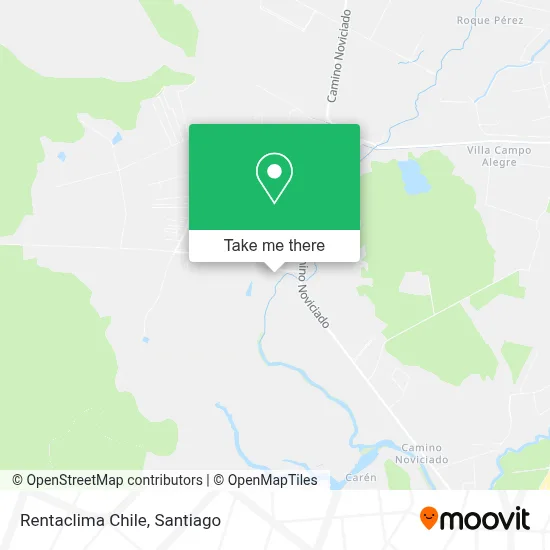 Rentaclima Chile map