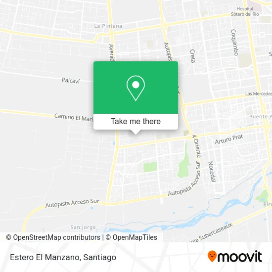 Estero El Manzano map