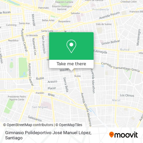 Gimnasio Polideportivo José Manuel López map