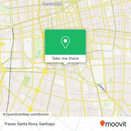 Mapa de Paseo Santa Rosa