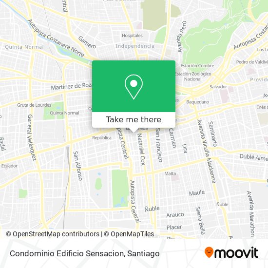 Condominio Edificio Sensacion map