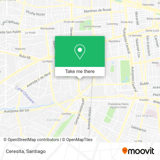 Ceresita map