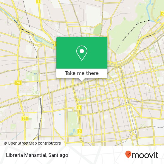 Libreria Manantial map