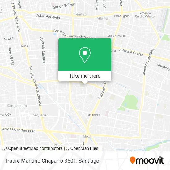 Padre Mariano Chaparro 3501 map