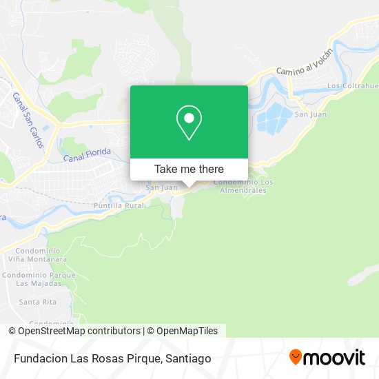 Fundacion Las Rosas Pirque map