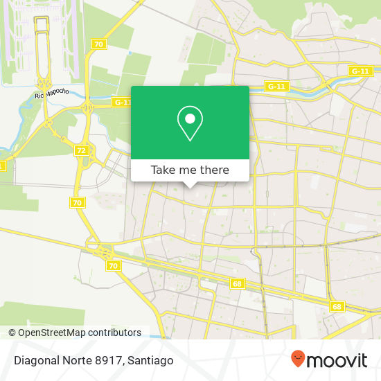 Diagonal Norte 8917 map