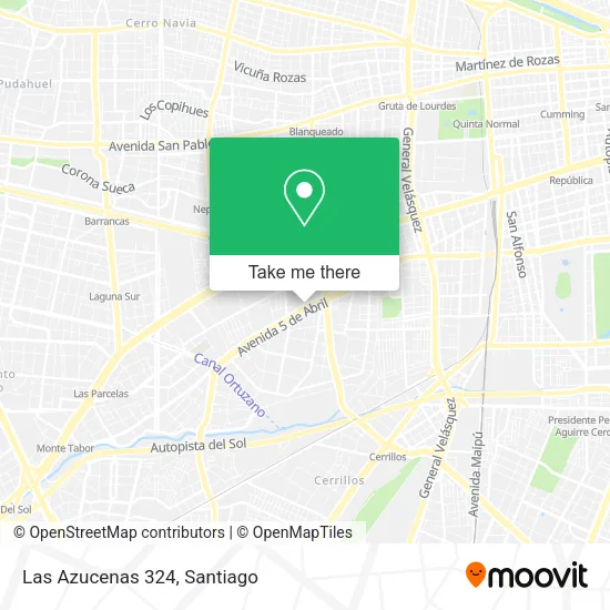 Las Azucenas 324 map