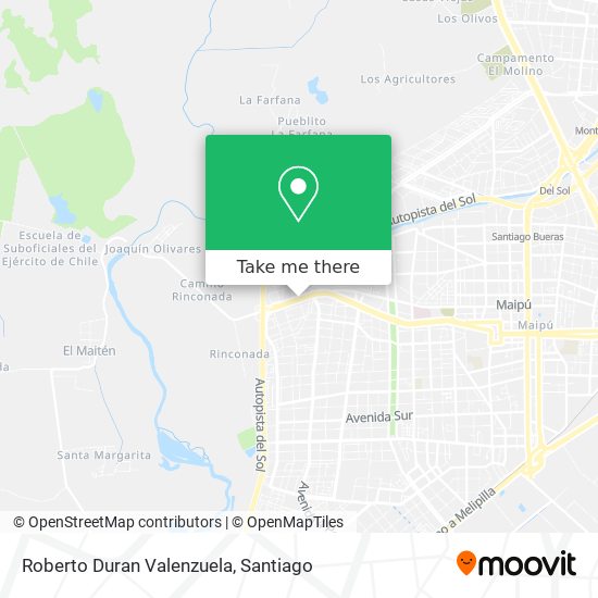 Roberto Duran Valenzuela map