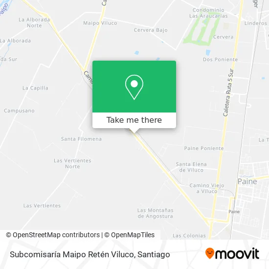 Subcomisaría Maipo Retén Viluco map