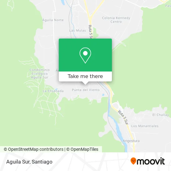 Aguila Sur map