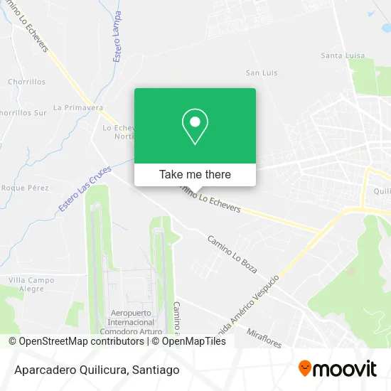 Aparcadero Quilicura map