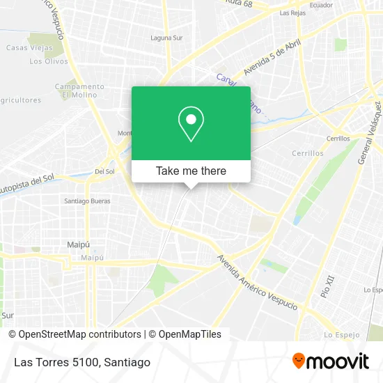 Las Torres 5100 map