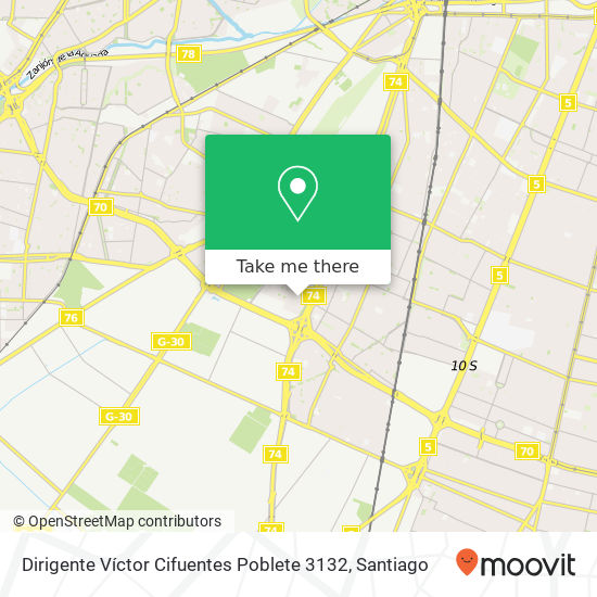 Dirigente Víctor Cifuentes Poblete 3132 map