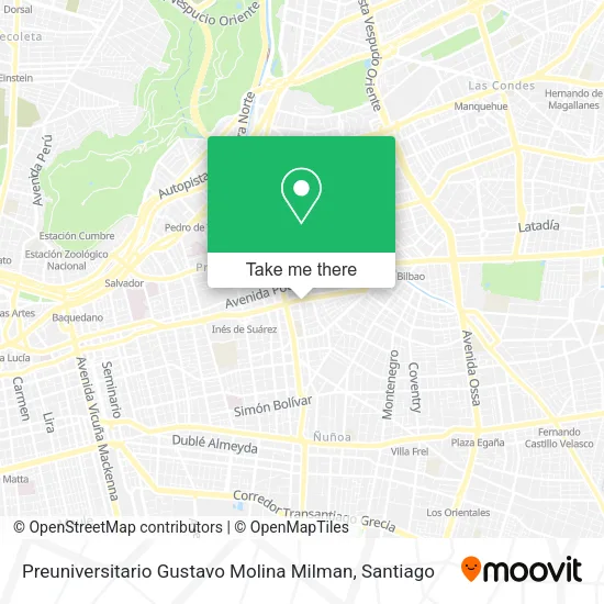 Preuniversitario Gustavo Molina Milman map