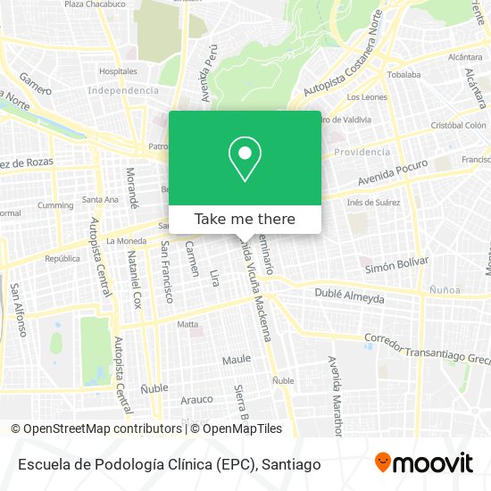 Escuela de Podología Clínica (EPC) map