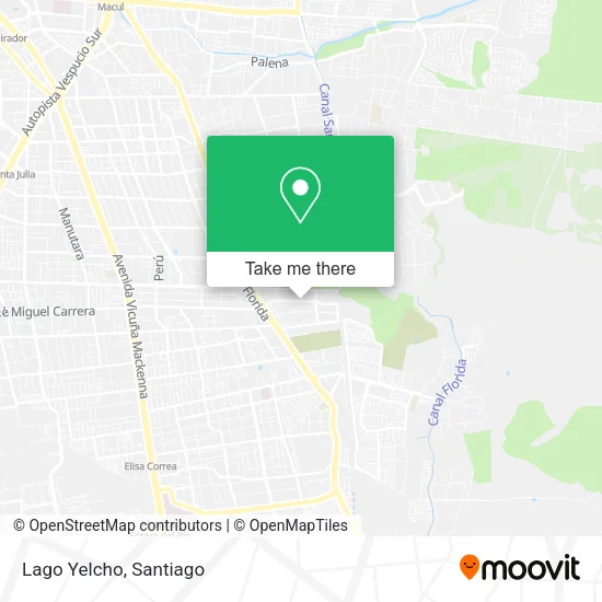 Lago Yelcho map
