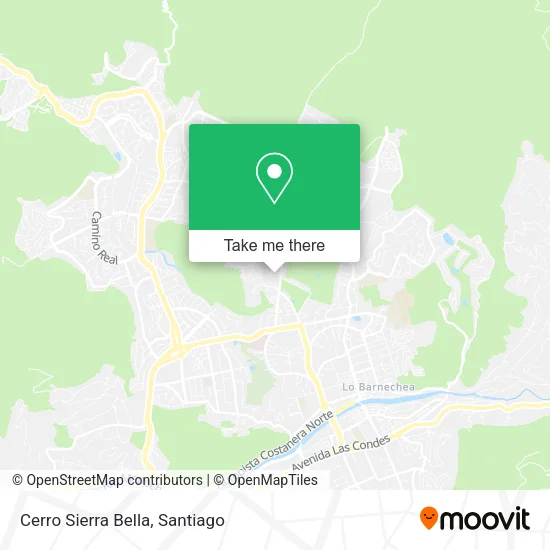 Cerro Sierra Bella map