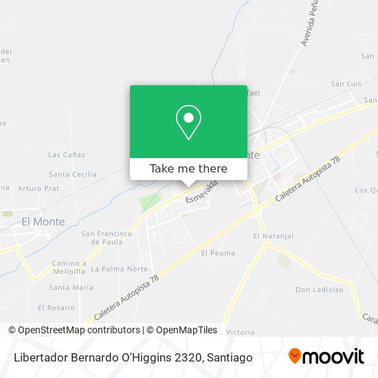 Mapa de Libertador Bernardo O'Higgins 2320