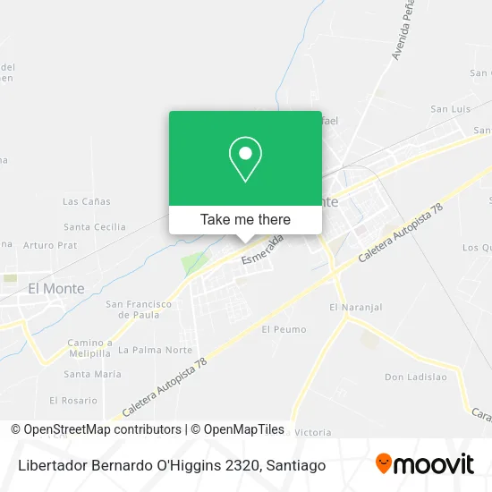 Libertador Bernardo O'Higgins 2320 map