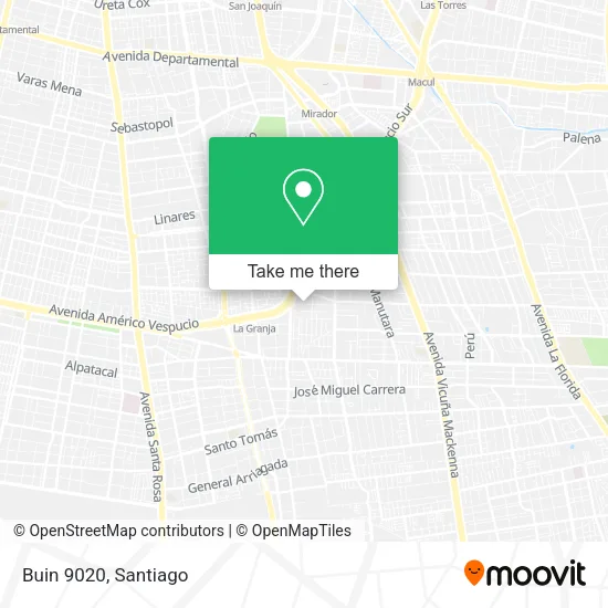 Buin 9020 map