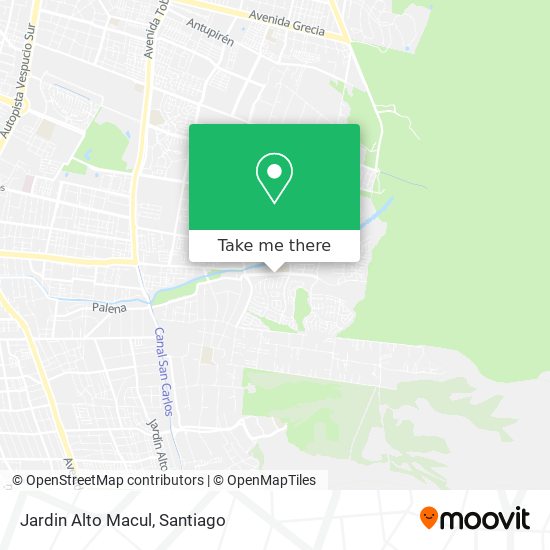 Jardin Alto Macul map