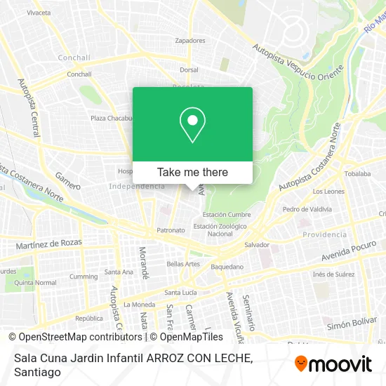 Sala Cuna Jardin Infantil ARROZ CON LECHE map